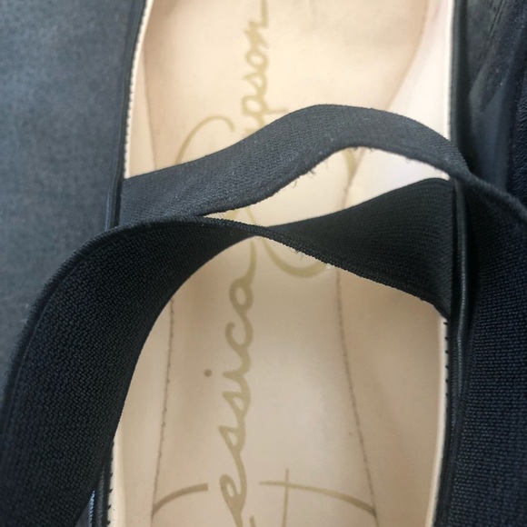 Jessica Simpson Mandayss Pull-On Criss-Cross Ankle Ballet Flats 6M Balletcore - Picture 7 of 7